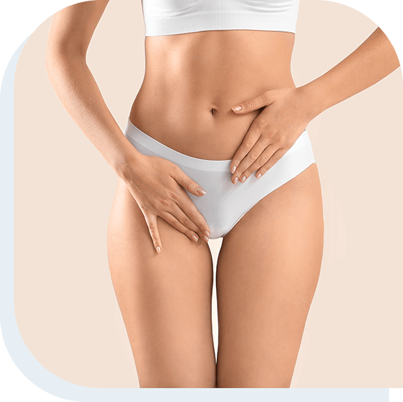 Young woman on light background